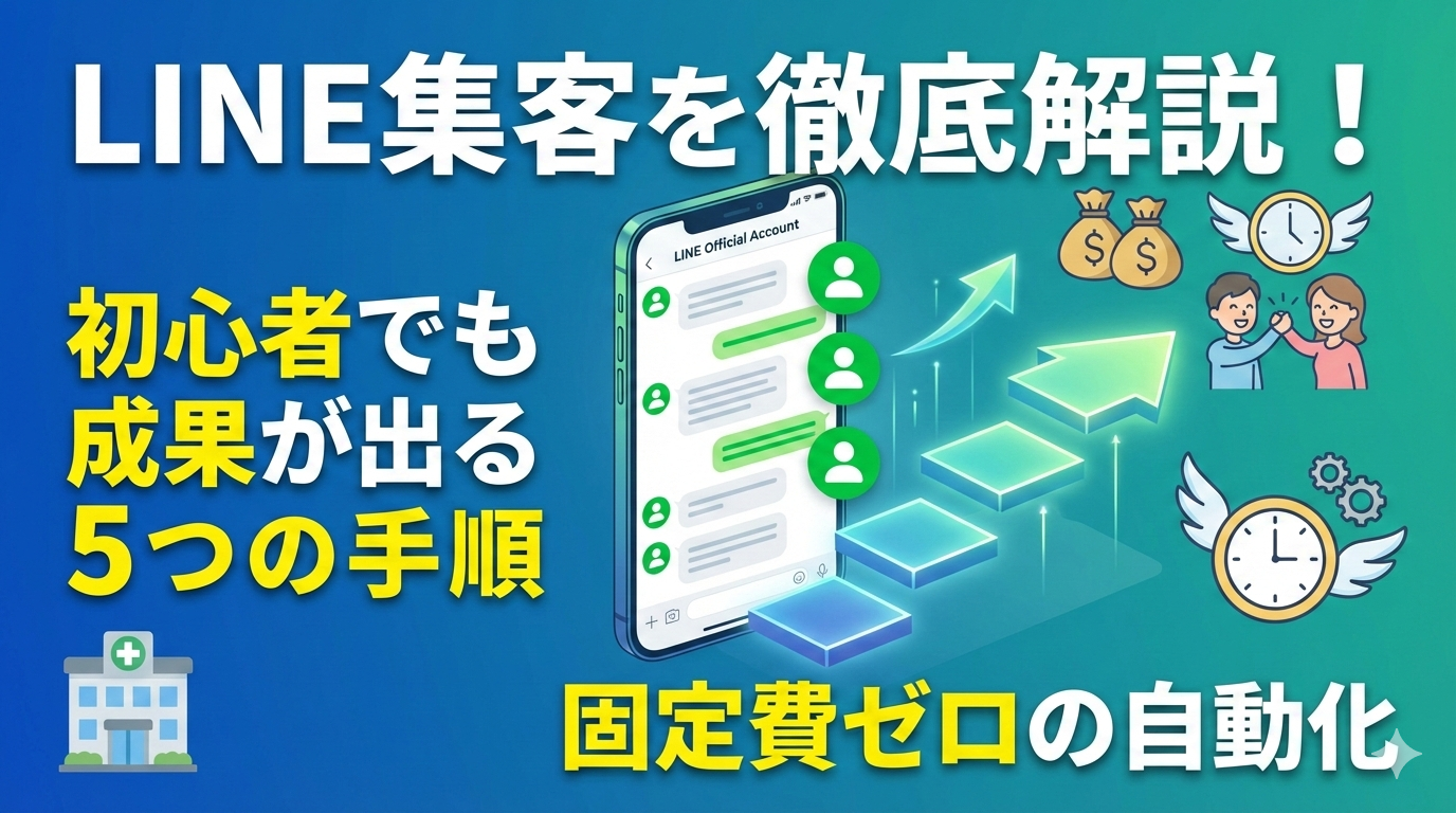 【2026最新】LINE集客方法を徹底解説！初心者でも「固定費ゼロ」で成果を出す最強の5手順
