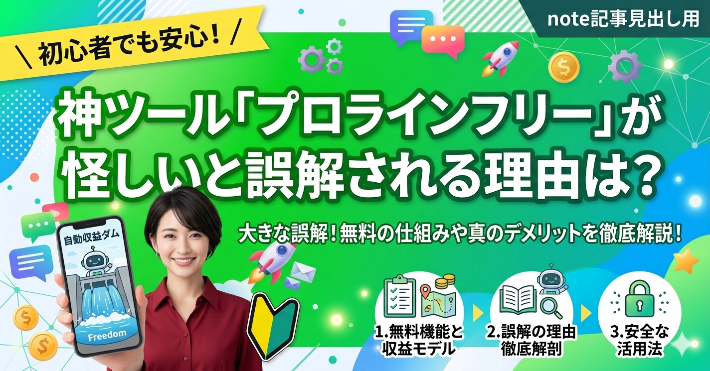 大きな誤解！「プロラインフリーは怪しい？」と検索される理由と、実際使って分かった真実を徹底解剖