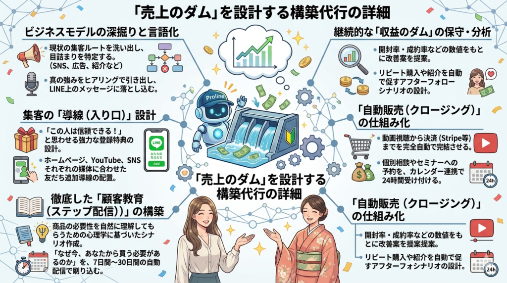 ＜「売上のダム」を設計する構築代行＞