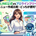LINE公式だけでリッチメニューを作る方法とプロラインフリーで作成する方法の比較：どっちが便利？