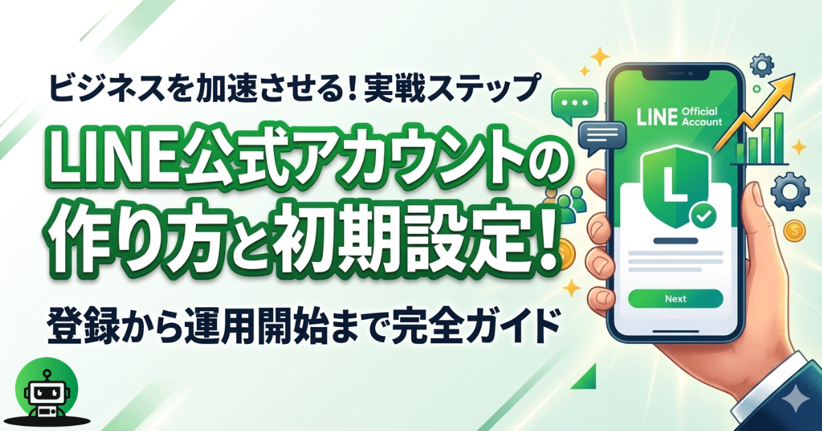 LINE公式アカウントの作り方と初期設定！登録から運用開始まで完全ガイド